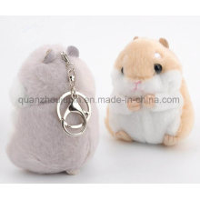 Soem-Plüsch angefüllter Hamster-Spielzeug-Schlüsselring Keychain-Schlüsselring-Kette